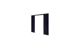 Duratent Seitenwand Forcetex B1 mit Tür, 3m, navy-blau