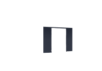 Duratent Seitenwand Forcetex B1 mit Tür, 3m, navy-blau
