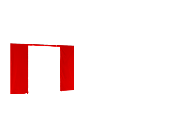 Duratent Seitenwand Forcetex B1 mit Tür, 3m, rot