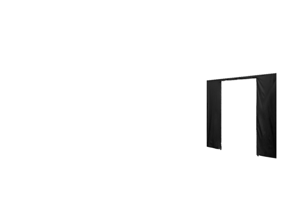 Duratent Seitenwand Forcetex B1 mit Tür, 3m, schwarz