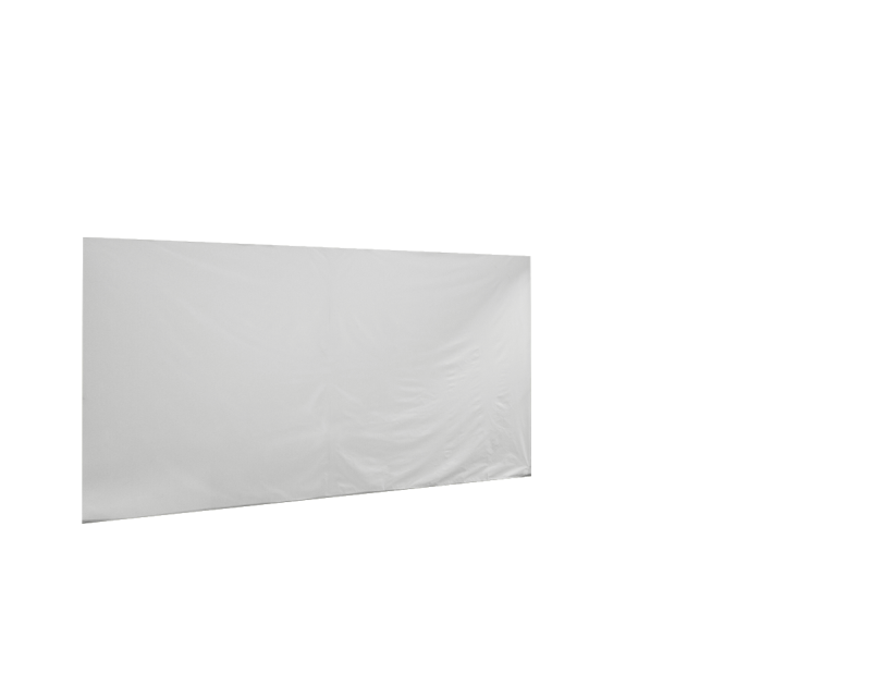 Duratent Seitenwand Forcetex B1 geschlossen, 4,5m, weiß