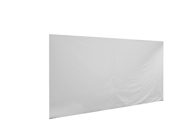 Duratent Seitenwand Forcetex B1 geschlossen, 4,5m, weiß