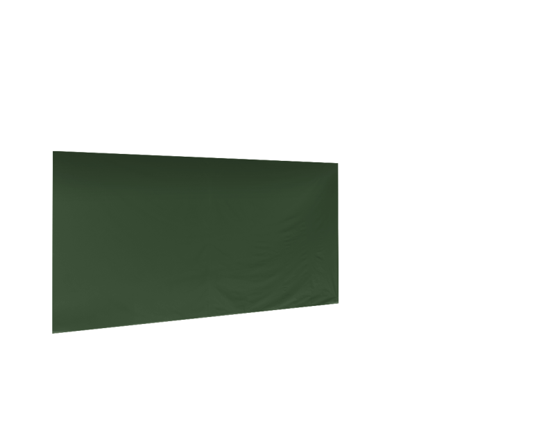 Duratent Seitenwand Forcetex B1 geschlossen, 4,5m, grün