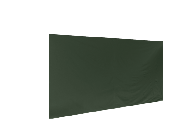 Duratent Seitenwand Forcetex B1 geschlossen, 4,5m, grün