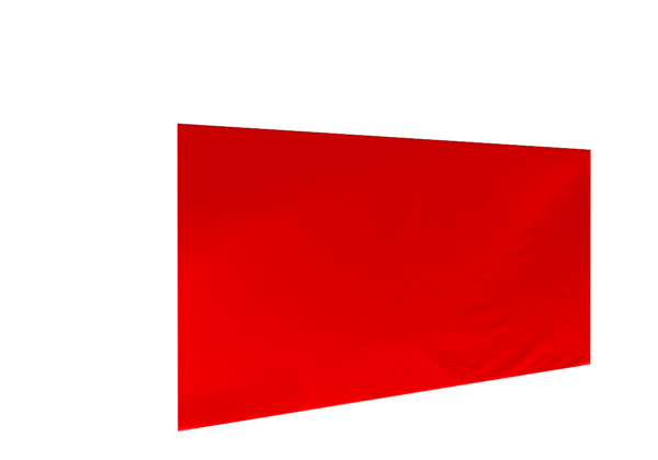 Duratent Seitenwand Forcetex B1 geschlossen, 4,5m, rot