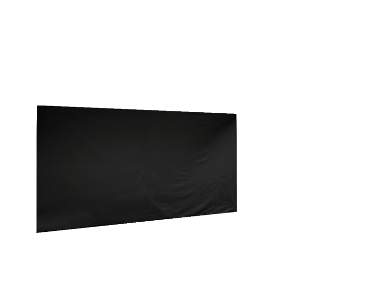 Duratent Seitenwand Forcetex B1 geschlossen, 4,5m, schwarz