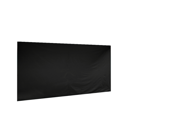 Duratent Seitenwand Forcetex B1 geschlossen, 4,5m, schwarz
