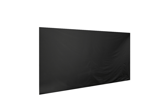 Duratent Seitenwand Forcetex B1 geschlossen, 4,5m, schwarz