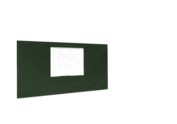 Duratent Seitenwand Forcetex B1 mit Fenster, 4,5m, grün