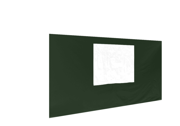 Duratent Seitenwand Forcetex B1 mit Fenster, 4,5m, grün