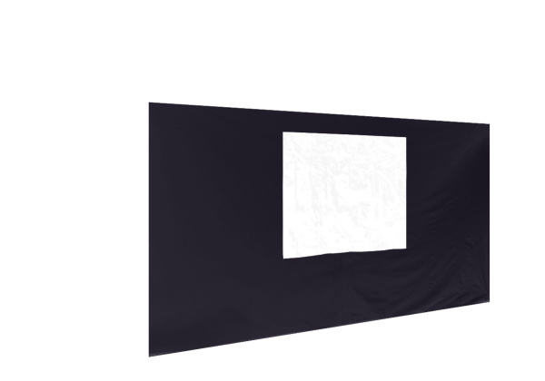 Duratent Seitenwand Forcetex B1 mit Fenster, 4,5m, navy-blau