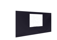 Duratent Seitenwand Forcetex B1 mit Fenster, 4,5m, navy-blau