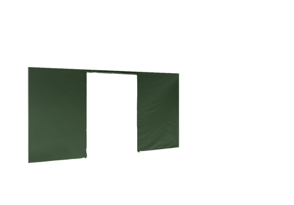 Duratent Seitenwand Forcetex B1 mit Tür, 4,5m, grün
