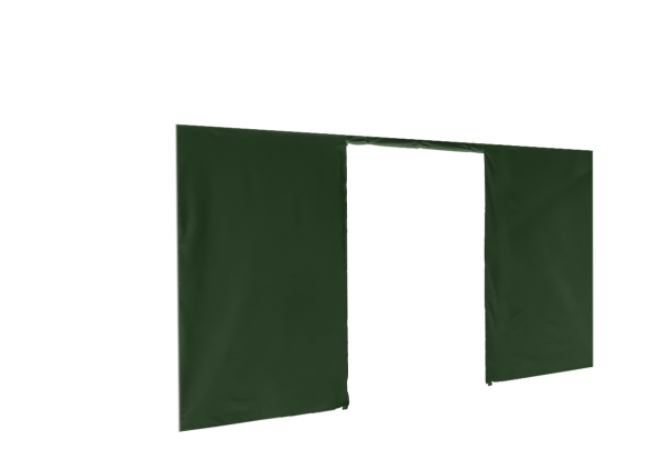 Duratent Seitenwand Forcetex B1 mit Tür, 4,5m, grün