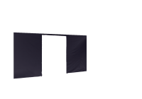 Duratent Seitenwand Forcetex B1 mit Tür, 4,5m, navy-blau