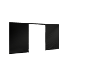 Duratent Seitenwand Forcetex B1 mit Tür, 4,5m, schwarz