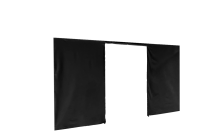 Duratent Seitenwand Forcetex B1 mit Tür, 4,5m, schwarz