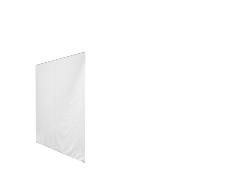 Duratent Seitenwand Forcetex B1 geschlossen, 4m, weiß