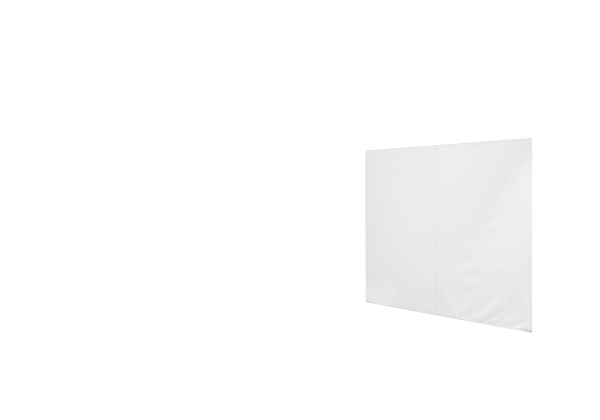 Duratent Seitenwand Forcetex B1 geschlossen, 4m, weiß