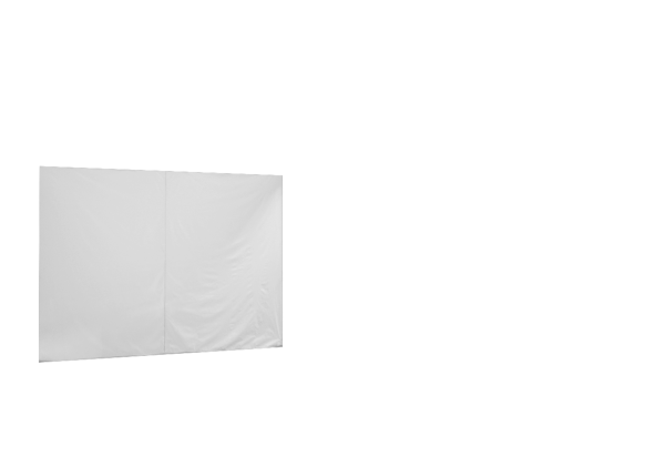 Duratent Seitenwand Forcetex B1 geschlossen, 4m, weiß