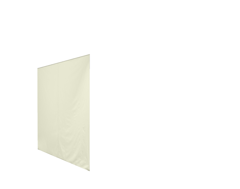 Duratent Seitenwand Forcetex B1 geschlossen, 4m, beige