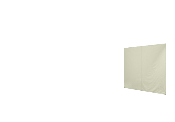 Duratent Seitenwand Forcetex B1 geschlossen, 4m, beige