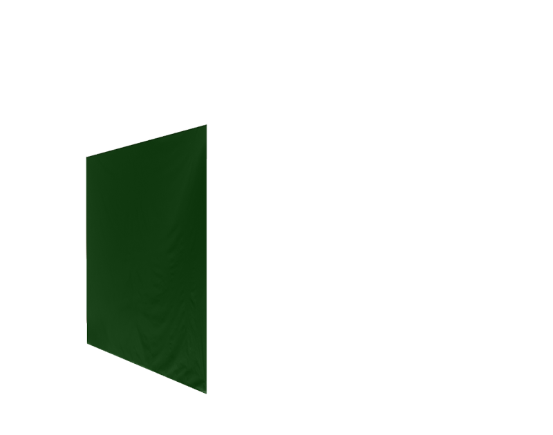 Duratent Seitenwand Forcetex B1 geschlossen, 4m, grün