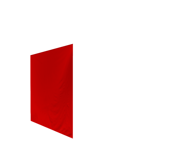 Duratent Seitenwand Forcetex B1 geschlossen, 4m, rot