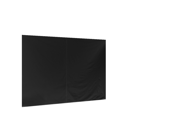 Duratent Seitenwand Forcetex B1 geschlossen, 4m, schwarz