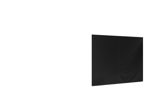 Duratent Seitenwand Forcetex B1 geschlossen, 4m, schwarz