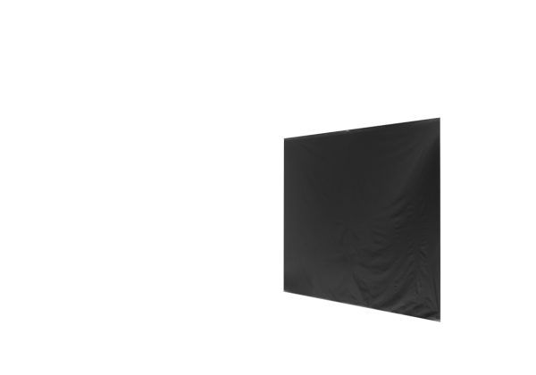 Duratent Seitenwand Forcetex B1 geschlossen, 4m, schwarz
