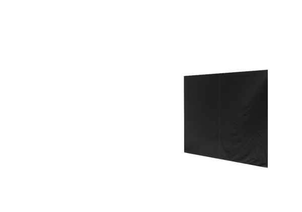 Duratent Seitenwand Forcetex B1 geschlossen, 4m, schwarz