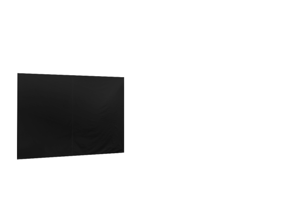 Duratent Seitenwand Forcetex B1 geschlossen, 4m, schwarz