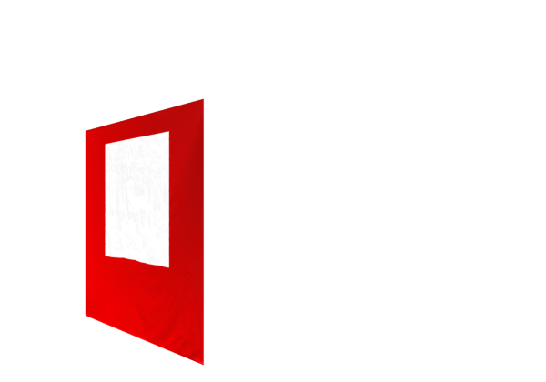 Duratent Seitenwand Forcetex B1 mit Fenster, 4m, rot