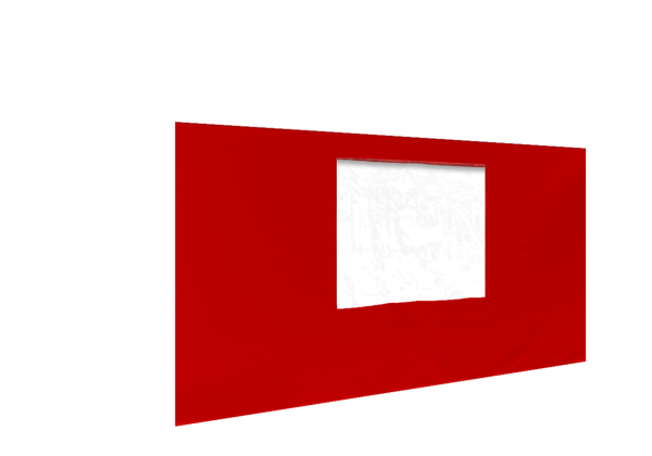 Duratent Seitenwand Forcetex B1 mit Fenster, 4m, rot