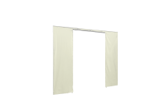 Duratent Seitenwand Forcetex B1 mit Tür, 4m, beige
