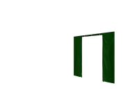 Duratent Seitenwand Forcetex B1 mit Tür, 4m, grün