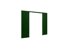 Duratent Seitenwand Forcetex B1 mit Tür, 4m, grün