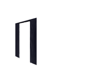 Duratent Seitenwand Forcetex B1 mit Tür, 4m, navy-blau