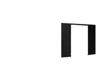 Duratent Seitenwand Forcetex B1 mit Tür, 4m, schwarz