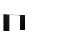 Duratent Seitenwand Forcetex B1 mit Tür, 4m, schwarz