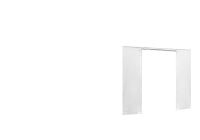 Duratent Seitenwand Forcetex B1 mit Tür, 4m, weiß