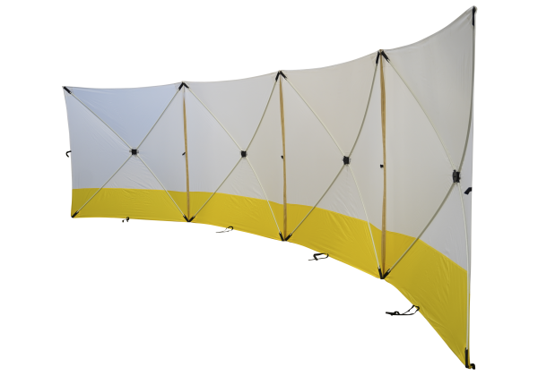 Duratent Mobile Sichtschutzwand faltbar 720x180x180cm
