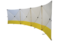 Duratent Mobile Sichtschutzwand faltbar 720x180x180cm