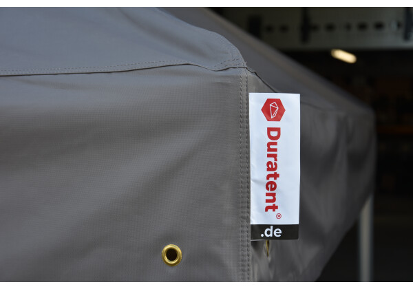 Duratent Faltzelt Hexa50, 3m x 4,5m, taupe B1