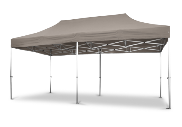 Duratent Faltzelt Hexa50, 3m x 6m, taupe B1