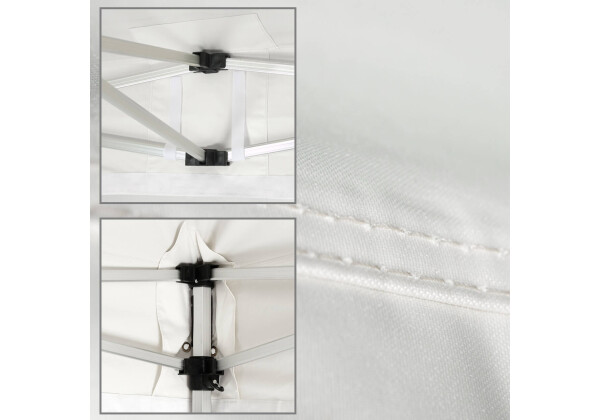 Detailaufnahmen des Faltpaviliondach