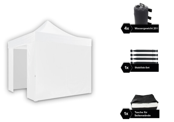 Pavillon Spezialfarben Set, Hexa40 3x3 m, reinweiß