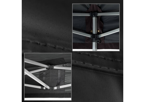 Detailaufnahmen des Faltpaviliondach