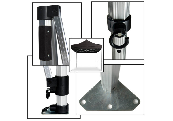 Detailaufnahmen des Faltpaviliondach